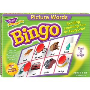 Trend Picture Words Bingo Game - Educational - 3 to 36 Players - 301 / Each