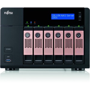 Fujitsu CELVIN Q905 6 x Total Bays NAS Server - Desktop - Intel Celeron J1900 Quad-core 4 Core 2.42 GHz - 24 TB HDD - Serial ATA/600 - RAID Supported 0, 1, 5, 6, 1