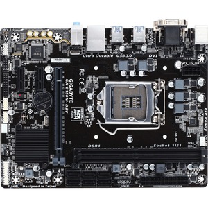 Gigabyte Ultra Durable GA-B150M-D2V Desktop Motherboard - Intel B150 Chipset - Socket H4 LGA-1151 - Micro ATX - 1 x Processor Support - 32 GB DDR4 SDRAM Maximum RAM