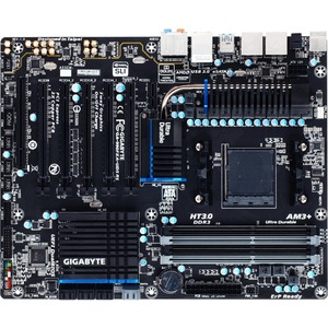 Gigabyte Ultra Durable GA-990FXA-UD5 R5 Desktop Motherboard - AMD 990FX Chipset - Socket AM3plus - ATX - 1 x Processor Support - 32 GB DDR3 SDRAM Maximum RAM - 2 GHz O.