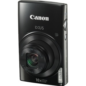 Canon IXUS 180 20 Megapixel Compact Camera - Black - 6.8 cm 2.7inch LCD - 16:9 - 10x Optical Zoom - 4x - Optical IS - TTL - 5152 x 3864 Image - 1280 x 720 Video - H