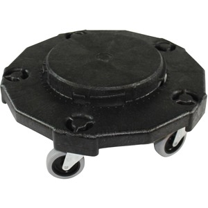 Gator Dolly - 5 Casters - 3" Caster Size - Foam - 18" Length x 18" Width x 6.6" Height - Black - 2 / Carton