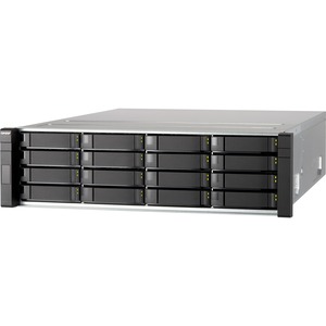 QNAP Enterprise ZFS NAS ES1640DC-E5-96G 16 x Total Bays SAN/NAS Server - 3U - Rack-mountable - Intel Xeon E5-2420 Hexa-core 6 Core 2.20 GHz - 32 GB RAM DDR3 SDRAM