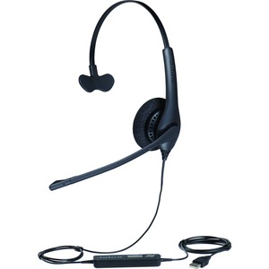 Jabra BIZ 1500 Wired Mono Headset - Over-the-head - Supra-aural - 32 Ohm - 20 Hz - 6.80 kHz - 2.30 m Cable - USB - Yes