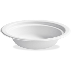 Huhtamaki 12oz White Disposable Bowls - 125 - Paper - Disposable - Microwave Safe - White - 1000 / Carton