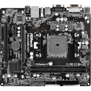 ASRock FM2A88M-HDplus R3.0 Desktop Motherboard - AMD A88X Chipset - Socket FM2plus - Micro ATX - 32 GB DDR3 SDRAM Maximum RAM - 2.40 GHz, 2.13 GHz, 1.87 GHz, 1.60 GHz, 1.3