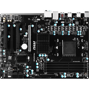 MSI 970A-G43 PLUS Desktop Motherboard - AMD 970 Chipset - Socket AM3 PGA-941 - ATX - 1 x Processor Support - 32 GB DDR3 SDRAM Maximum RAM - 1.07 GHz, 1.87 GHz, 1.33