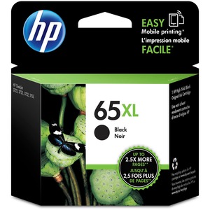 HP 65XL (N9K04AN) Original High Yield Inkjet Ink Cartridge - Black - 1 Each - 300 Pages