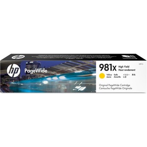 HP 981X (L0R11A) Original Ink Cartridge - Single Pack - Inkjet - High Yield - 10000 Pages - Yellow - 1 Each