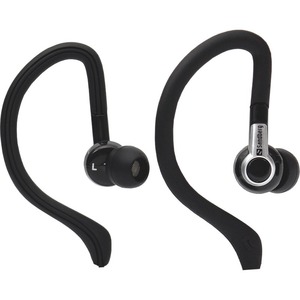 Sandberg Sports Wired Stereo Earphone - Earbud, Over-the-ear - In-ear - Black