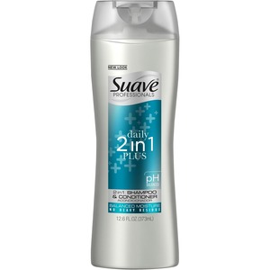 Diversey Suave 2in1 pH Shampoo/Conditioner - 12.6 fl oz (372.6 mL) - Hair - Clear - pH Balanced - 1 Each