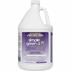 Simple Green D Pro 5 One-Step Disinfectant - Concentrate Liquid - 128 fl oz (4 quart) - 4 / Carton - Clear