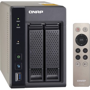 QNAP Turbo NAS TS-253A 2 x Total Bays SAN/NAS Storage System - Tower - Intel Celeron N3150 Quad-core 4 Core 1.60 GHz - 2 x HDD Installed - 8 TB Installed HDD Capac