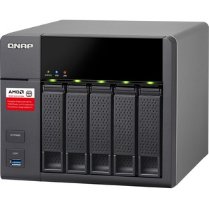 QNAP Turbo NAS TS-563 5 x Total Bays SAN/NAS Storage System - Tower AMD G-Series Quad-core
