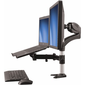 StarTech.com Mounting Arm for Monitor, Notebook, Docking Station, Keyboard, Mouse - Black - Height Adjustable - 1 Display(s) Supported - 15" to 27" Screen Support - 17.60 lb L