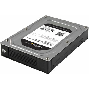 StarTech.com Dual-Bay 2.5in to 3.5in SATA Hard Drive Adapter Enclosure with RAID - Supports SATA III Andamp; RAID 0, 1, Spanning, JBOD Aluminum - SATA/600 - Serial ATA/600