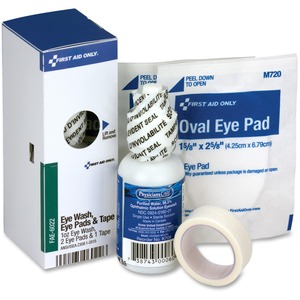 First Aid Only SmartCompliance Refill Eye Wash Kit - 71 x Piece(s) For 10+ x Individual(s) - 4.3" Height x 1.9" Width1.5" Length - Metal, Metal Case - 1 Each