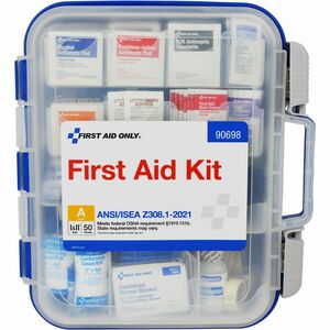 First Aid Only 50-Person ReadyCare First Aid Kit - ANSI Compliant - 260 x Piece(s) For 50 x Individual(s) Height - Plastic Case - 1 Each