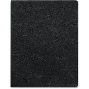 Fellowes Executive™ Binding Cover Letter, Black, 200 pack - 8.5" Height x 11" Width x 0.1" Depth - 8 1/2" x 11" Sheet - Rectangular - Black - Vinyl - 200 / Pack