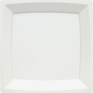 Milan WNA Comet Square Dinner Plate - - Polystyrene, Plastic - Disposable - White - 12 / Pack