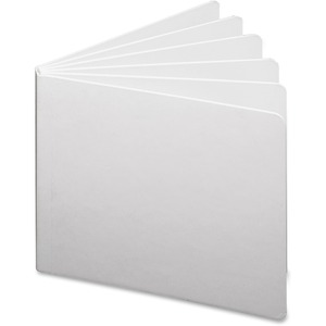 Ashley Blank Chunky Thick Pages Book - 12 Pages - Plain - 5" x 5" - White Paper - Hard Cover, Durable - 1 Each