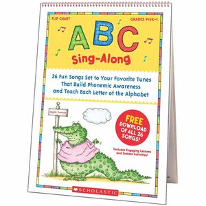 Scholastic ABC Sing-Along Flip Chart & CD - Theme/Subject: Learning - Skill Learning: Alphabet, Phonemic Awareness, Letter Recognition - 1 / Set