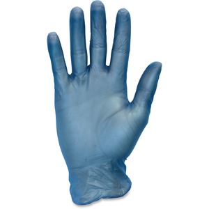 Safety Zone 3 mil General-purpose Vinyl Gloves - Large Size - Vinyl, Polypropylene - Blue - Powder-free, Latex-free, Comfortable, Silicone-free, Allergen-free, DINP-free, DEHP