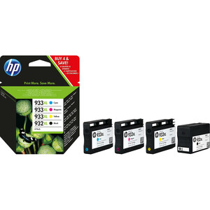 HP 932XL/933XL Ink Cartridge - Yellow, Magenta, Black, Cyan