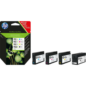 HP 950XL/951XL Ink Cartridge - Black, Cyan, Magenta, Yellow