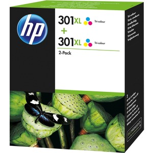 HP 301XL Ink Cartridge 2 Pack - Cyan, Magenta, Yellow