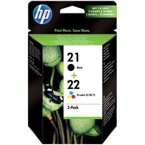 HP No. 21/22 Ink Cartridge - Black