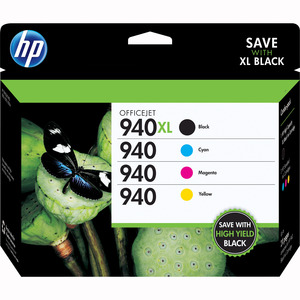 HP 940XL Ink Cartridge - Black, Cyan, Magenta, Yellow