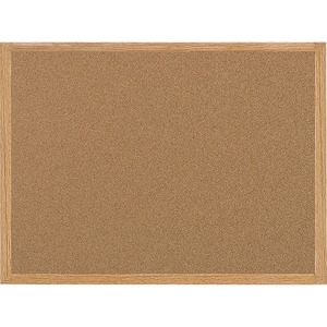 Bi-office Oak Frame Cork Bulletin Board