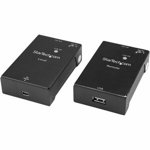 StarTech.com 1 Port USB 2.0 Over Cat5 or Cat6 Extender Kit - 50m 165 ft. - USB Extender - USB to Ethernet Extender - Network RJ-45