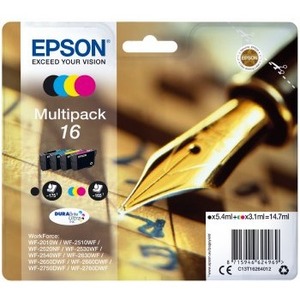 Epson Ink Cartridge - Black, Cyan, Magenta, Yellow - Inkjet - Standard Yield - 495 Pages - 4 / Pack