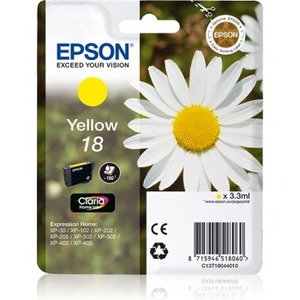 Epson Claria Ink Cartridge - Yellow - Inkjet - 180 Pages - 1 Pack