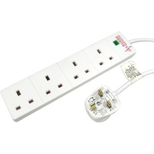 NEWlink Power Strip - 4 x AC Power - 10 m Cord - 13 A Current - White