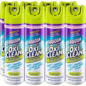 Kaboom Foam-Tastic Bathroom Cleaner - Foam Spray - 19 fl oz (0.6 quart) - Fresh Scent - 8 / Carton - Clear