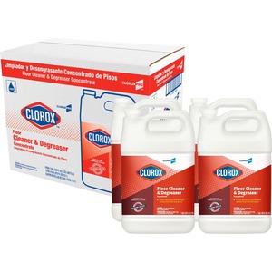 Clorox Commercial Solutions Professional Floor Cleaner & Degreaser Concentrate Refill - Concentrate - 128 fl oz (4 quart) - 4 / Carton - Clear