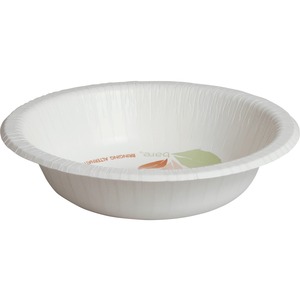 Bare Eco-Forward 12 oz. Hvy Weight Paper Bowls - - Paper - Disposable - White - 125 / Pack