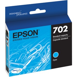 Epson DURABrite Ultra T702 Original Ink Cartridge - Cyan - Inkjet - Standard Yield - 300 Pages - 1 Each