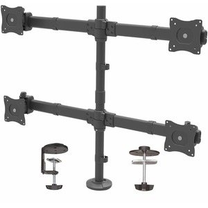 StarTech.com Mounting Arm for Monitor, LCD Display, LED Display - Black - Height Adjustable - 4 Display(s) Supported - 13" to 27" Screen Support - 70.40 lb Load Capacity - 75
