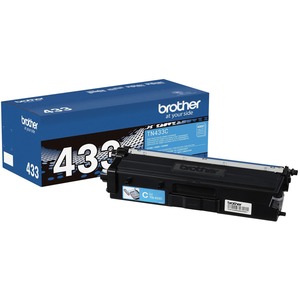 Brother TN433C Original Toner Cartridge - Cyan - Laser - High Yield - 4000 Pages - 1 Each