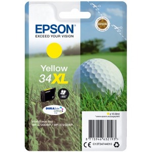 Epson DURABrite Ultra Ink 34XL Original Ink Cartridge - Yellow - Inkjet - High Yield - 950 Pages - 1 / Blister Pack