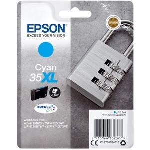 Epson DURABrite Ultra Ink 35XL Original Ink Cartridge - Cyan - Inkjet - High Yield - 1900 Pages - 1 Pack