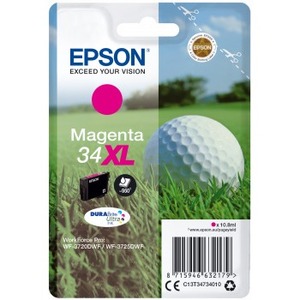 Epson DURABrite Ultra Ink 34XL Ink Cartridge - Magenta - Inkjet - High Yield - 950 Pages - 1 Pack