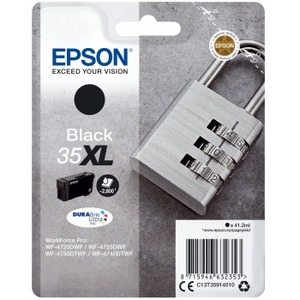 Epson DURABrite Ultra Ink 35XL Original Ink Cartridge - Black - Inkjet - High Yield - 2600 Pages - 1 / Blister Pack