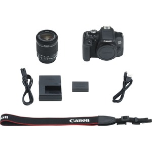 Canon EOS 750D 24.2 Megapixel Digital SLR Camera with Lens - 18 mm - 55 mm - Black