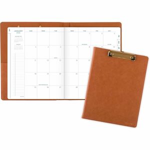 At-A-Glance Signature Collection ClipFolio with Monthly Planner - Large - Monthly - 13 Month - January 2026 to January 2027 - 1 Month Double Page Layout - 8" x 11" Sheet Size