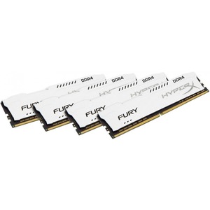 Kingston HyperX Fury RAM Module White - 64 GB 4 x 16 GB - DDR4 SDRAM